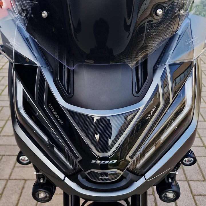 Resin Bike Aufkleber Motorrad Kompatibel Mit Honda NT 1100 2020-2024. Schutz Windschild vor Stössen