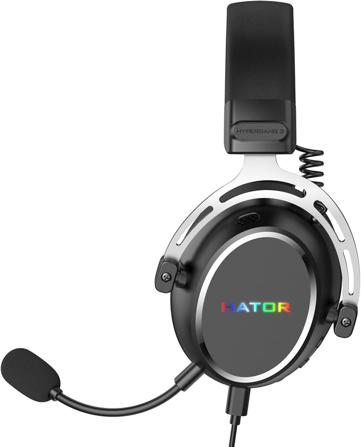 HATOR Hypergang 3 USB Gaming-Headset – Hi-Res Audio, 7.1 Surround Sound, 53mm Treiber, Bluetooth, ab