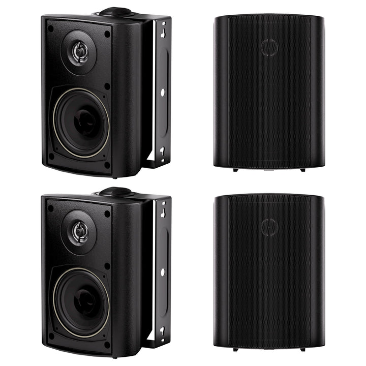 Herdio 4 Zoll Bluetooth Outdoor-Lautsprecher 400 Watt Wasserdicht Aussenlautsprecher für Garten, Ter