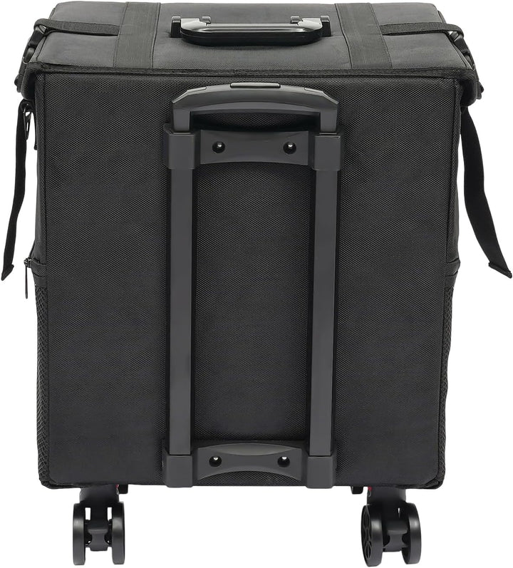 Kosmetikkoffer Friseurkoffer Trolley, Make-up Koffer mit 8 Schubladen und 360° Drehbare Rollen, Schm