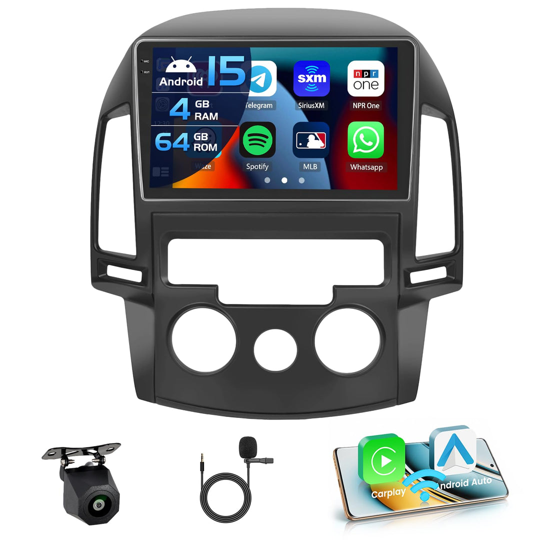 Inefala 4+64G Autoradio für Hyundai i30 2006-2011 Android 15 mit 9&