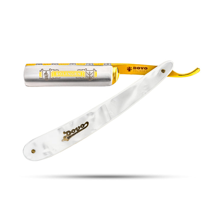 DOVO Rasiermesser Solingen - Carbonstahl Rasiermesser - 5/8 Zoll - Rundkopf - ganzer Hohlschliff - D