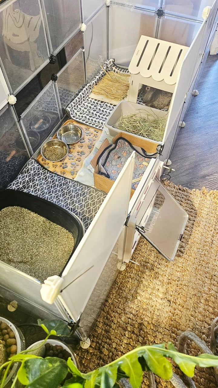5 Stück Kleintier Grasmatten,28CM Tier-Kauspielzeug,Grasmatte Gewebte Bettmatte für Kleintiere Kanin