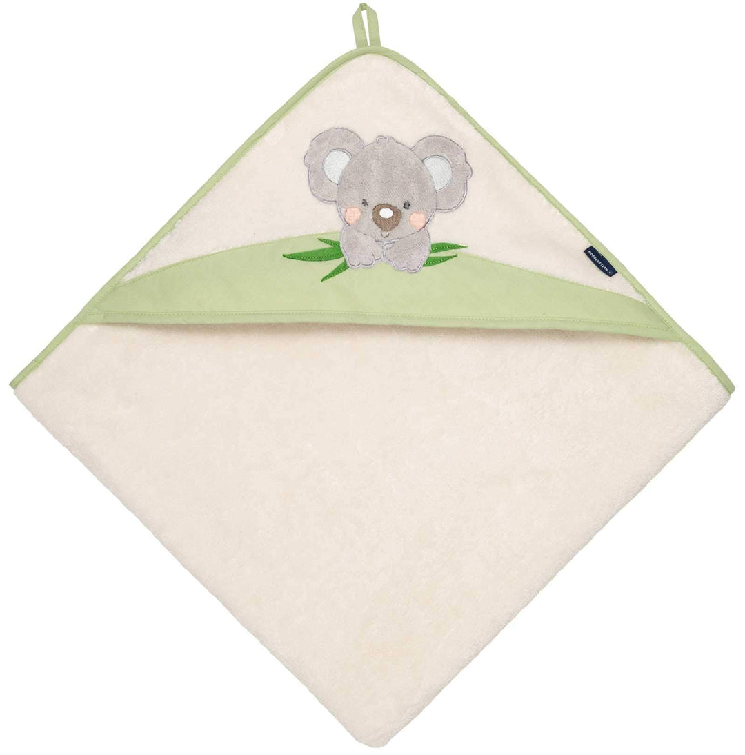 Morgenstern Kinder Kapuzenhandtuch 100x100 Koala grün, Grün