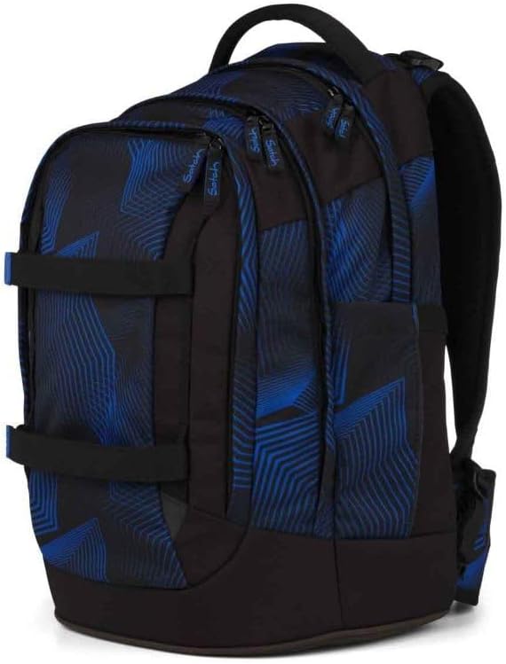 Satch Pack Schulrucksack Set 3tlg. inkl. Schlamperbox und Sporttasche (Seismic Blue), Seismic Blue