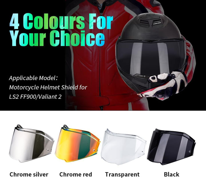 Helmvisier für FF900 Valiant II,Motorradhelm Visier,Motorrad Wind Schild Helm Objektiv Visier,Vollge