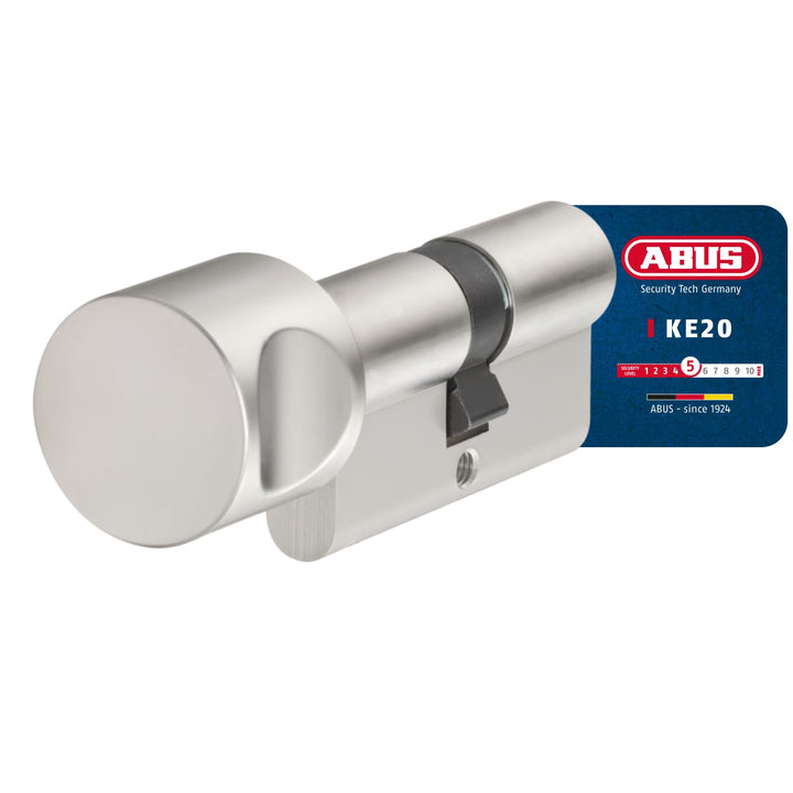 ABUS Profil-Zylinder KE20NP 30/30 mit Knauf 59821 Z30/K30 verschiedenschliessend, Z30/K30 verschiede