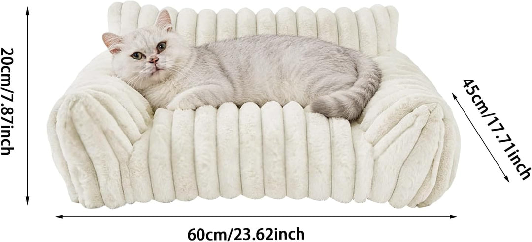 Haustiersofa 60x45cm Kaninchenplüsch Katzenbett &amp; Kleinhundebett, Hundebett | Kaninchenplüsch, PP-Ba