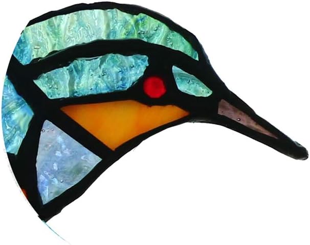 Tokira Tiffany Stil Glasmalerei Bluebird Fenster hängen Sun Catcher Ornament Vogel Window Panel, 9 "
