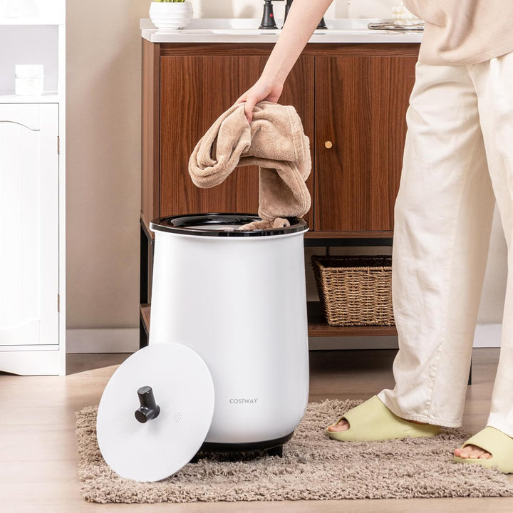 COSTWAY 23L Handtuchwärmer elektrisch, Handtuchtrockner mit 3 Heizstufen, 20/40/60/90-Minuten-Timer,
