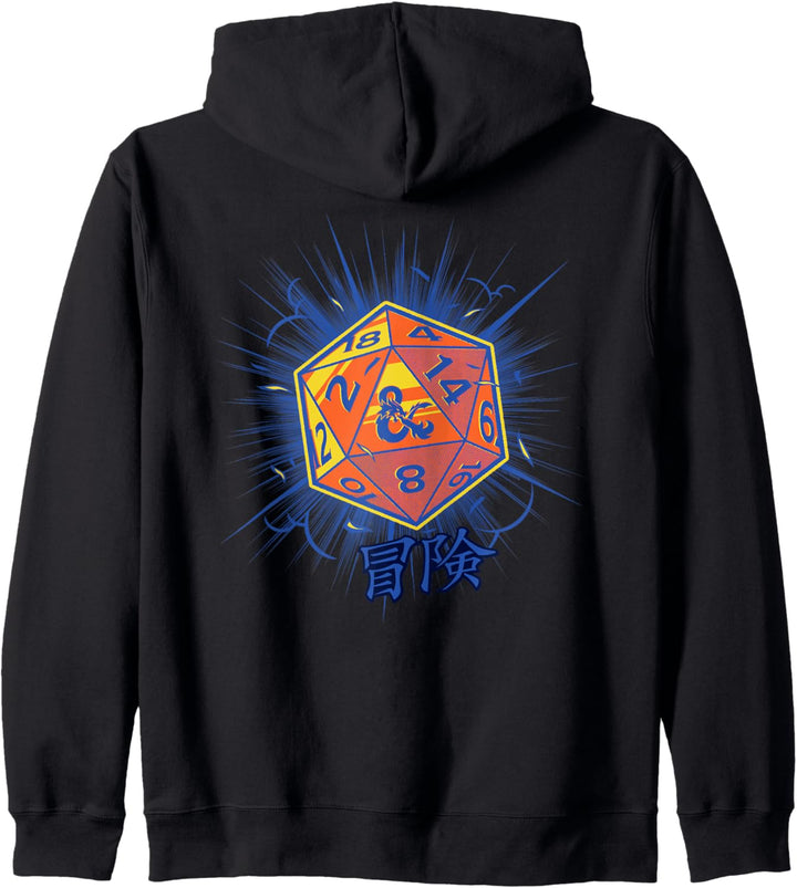 Dungeons &amp; Dragons Gold and Blue Die Kapuzenjacke