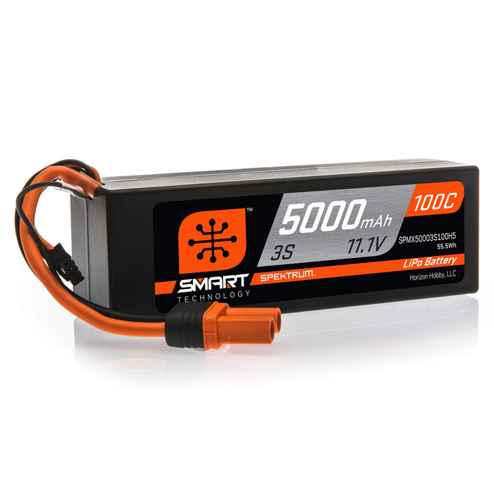 11,1 V 5000mAh 3S 100C Smart Hardcase LiPo-Akku: IC5