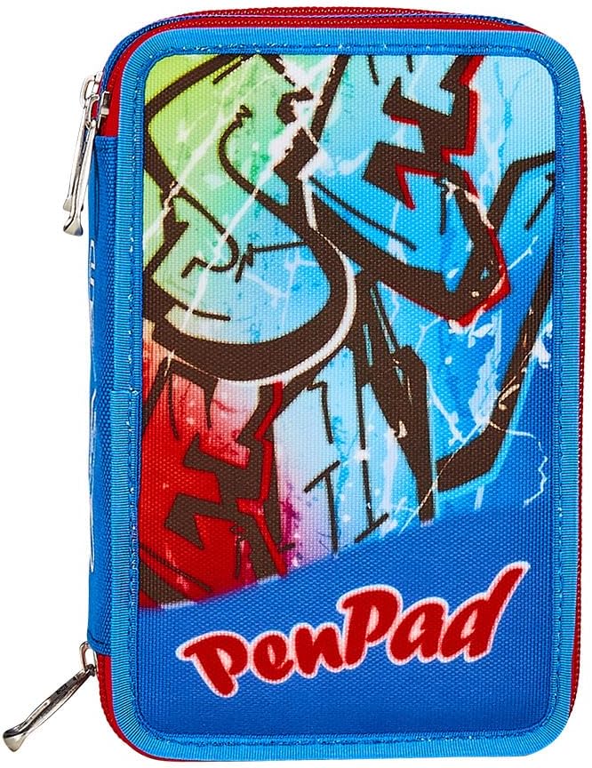 Seven Pen Pad Federmäppchen, Mäppchen, Mehrfarbig, Federtasche für Schreibwaren, Etui mit Stiften, K