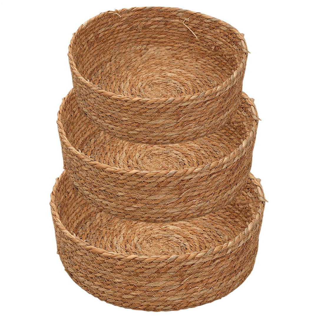 Rattan Storage Sneakers, Woven Organizer Boxen, Lightweight Basketball-Set, Natural Storage Bins Eas