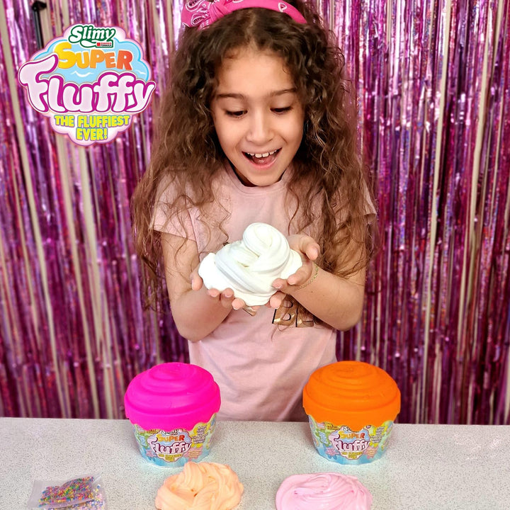 SLIMY Super Fluffy 300g im Cupcake Becher - der flaumigste Original Slimy Slime, lustig duftende Sch