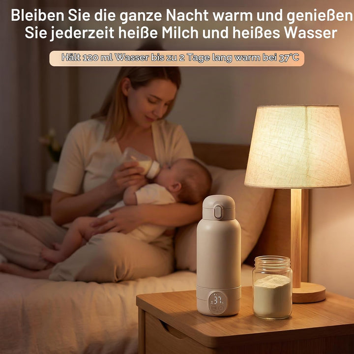 Flaschenwärmer Baby Unterwegs Schnell Erwärmen Kabellos 500 ml Kapazität