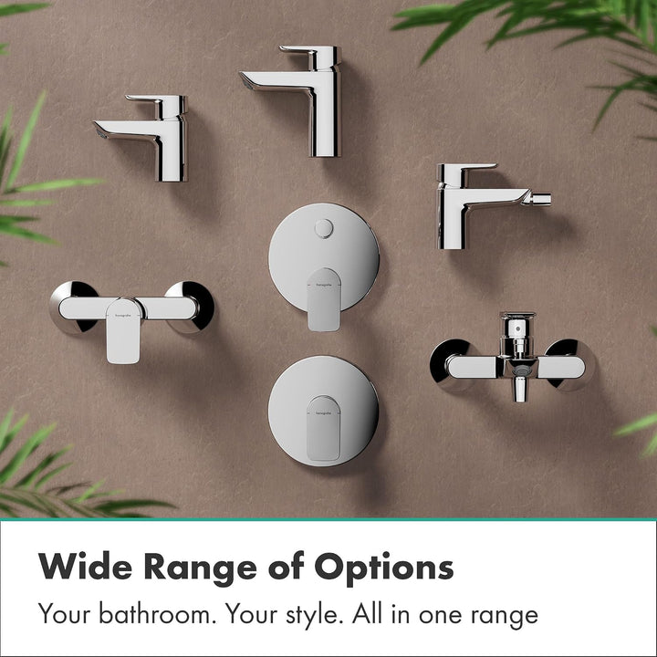 hansgrohe Neovis Q - Waschtischarmatur mit Push-Open Ablauf, energiesparend (CoolStart), Wasserhahn