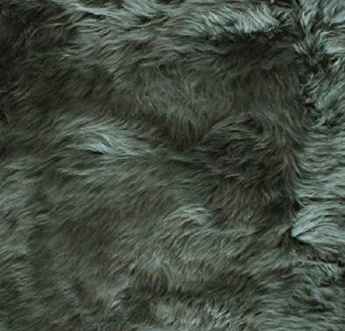 HEITMANN Sitzkissen quadratisch eckig echtes Lammfell 44 x 44 cm (dunkelgrün), grün