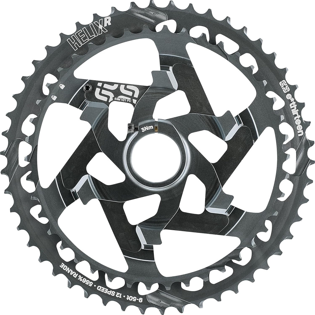 Helix Race Kassette – 9–50 Zähne – 12 V – Nickelgrau