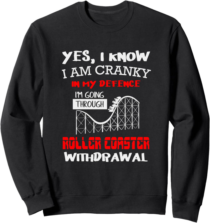 Roller Coaster Amusement Park Lover I Love Roller Coaster Sweatshirt