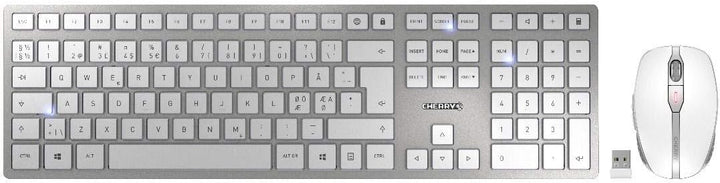 CHERRY DW 9000 Slim - Kabelloses Tastatur-Maus-Set - 2in1 Bluetooth/Funk - deutsches Layout - QWERTZ