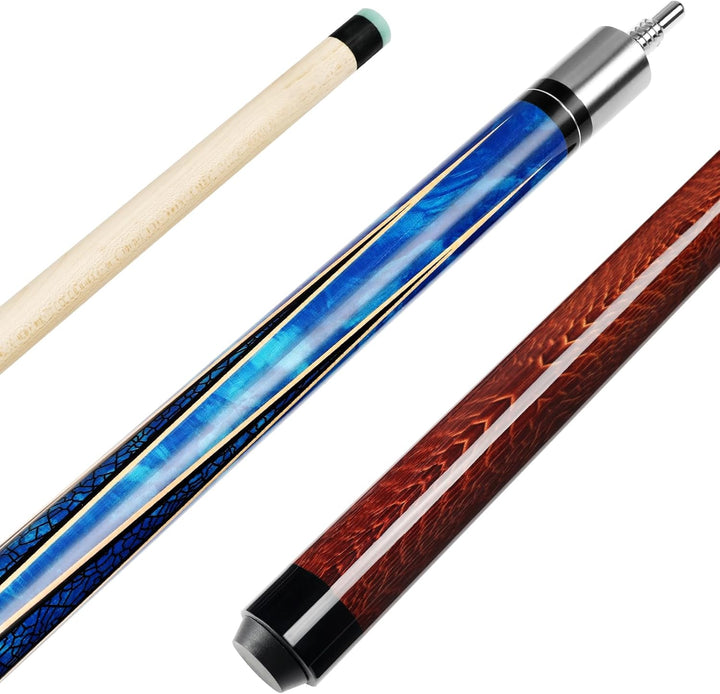 Pool Queue, 58 Zoll Billard Queue Hardwood Pool Cue 13mm Spitzen für Professionelle Billardspieler,