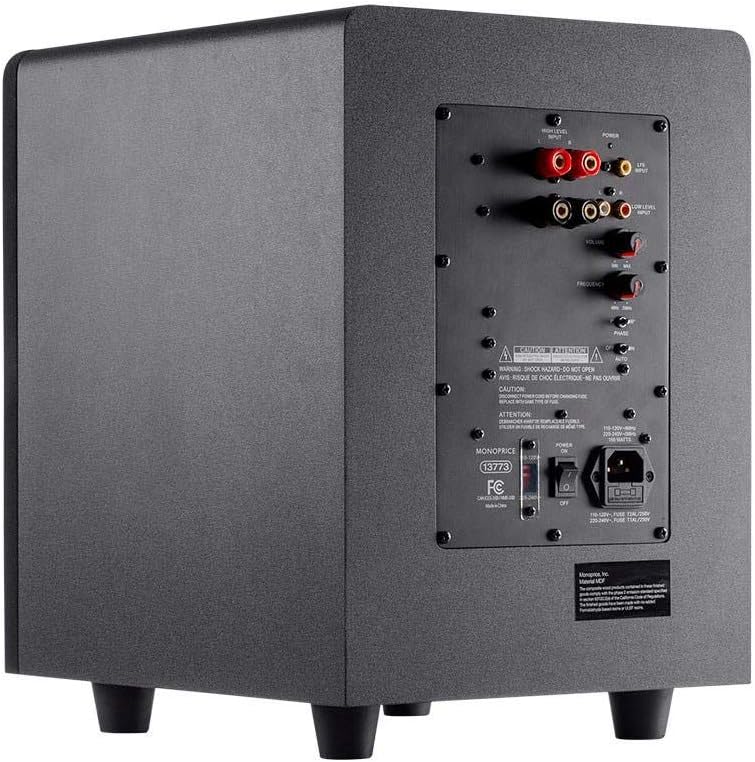 Monoprice 114567 Select 20,3 cm 200 W Subwoofer (schwarz) Klassisch, Klassisch