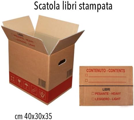 Kartons Umzugskartons 20 Stück cm. 39 x 30 x 35 Karton Farbe Havanna doppelte Welle