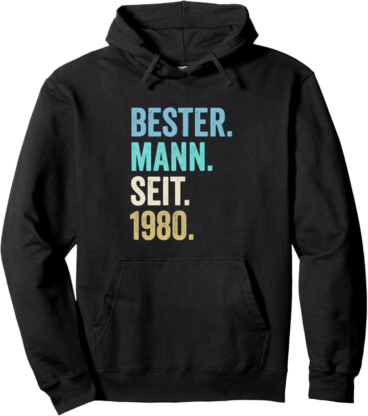 Bester Mann Seit 1980 | 44 Hochzeitstag 44 Jahre Pullover Hoodie