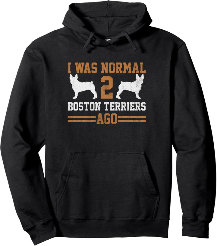 Boston Terrier Vintage Pullover Hoodie