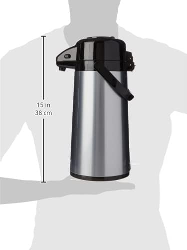 Thermos Pumpkanne mit Glaseinsatz, 1,9 l, grau-metallic Einzelbett, Einzelbett