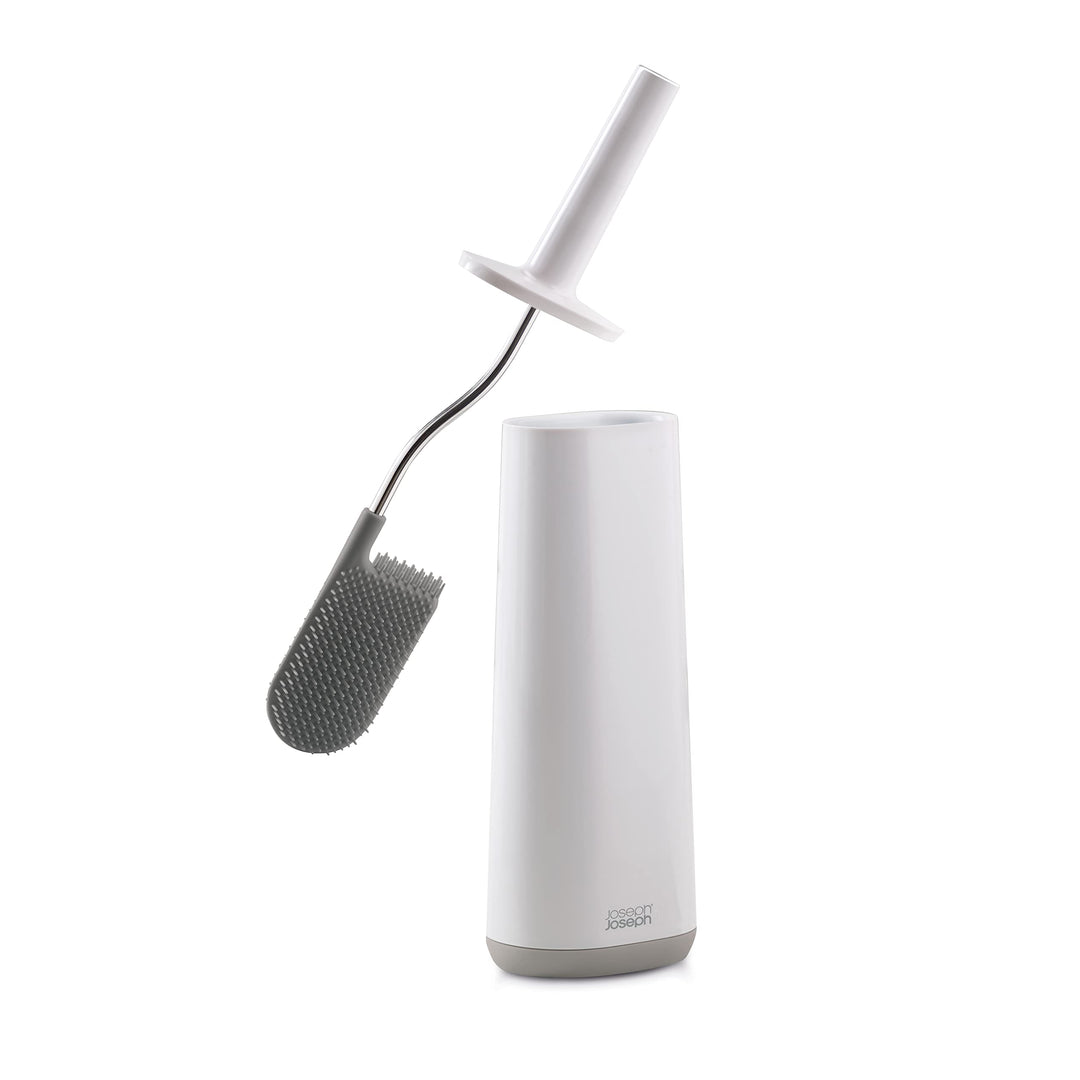 Joseph Joseph Flex - Hygienic Silikon Toilettenbürste mit Halter Set, Anti-Tropf, Anti-Verstopfung t