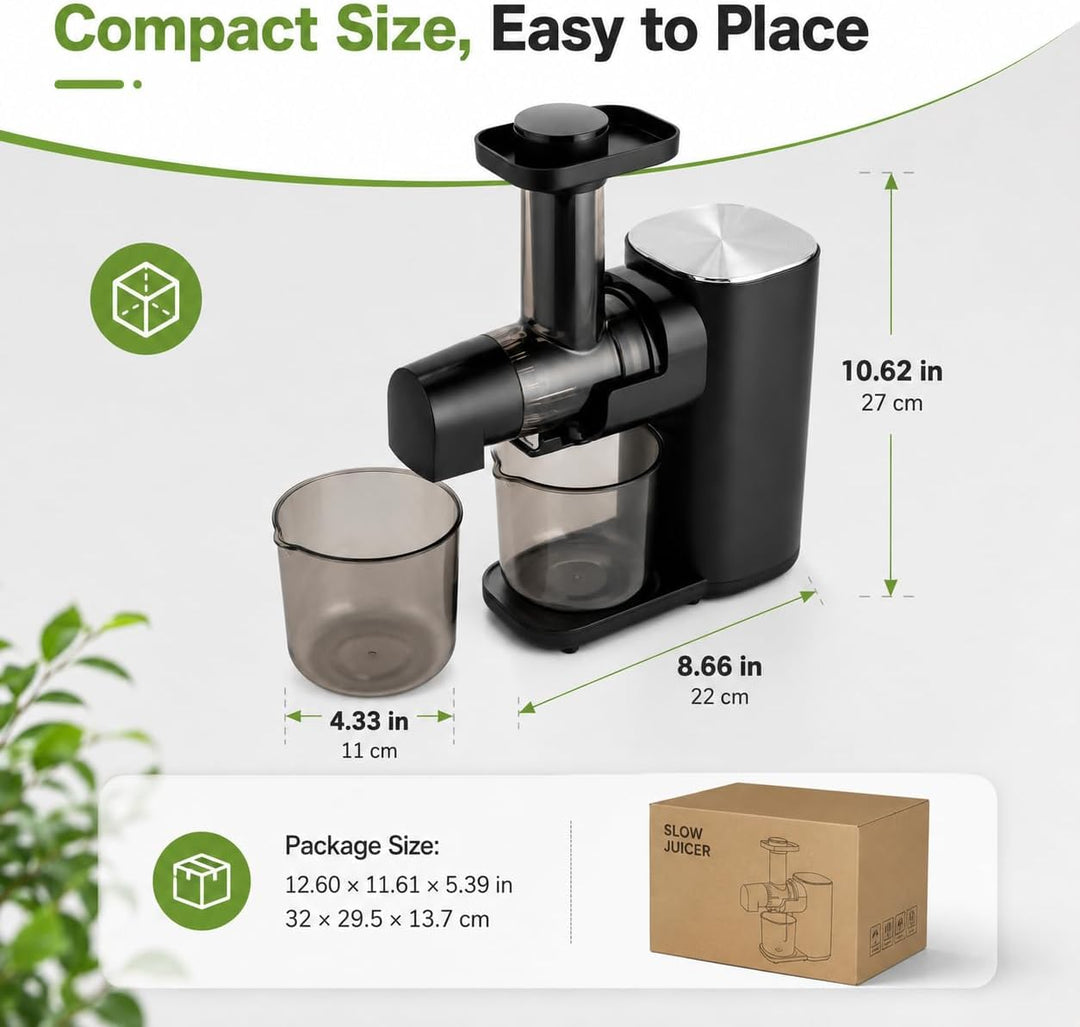 Entsafter Gemüse und Obst Testsieger, 150W Slow Juicer