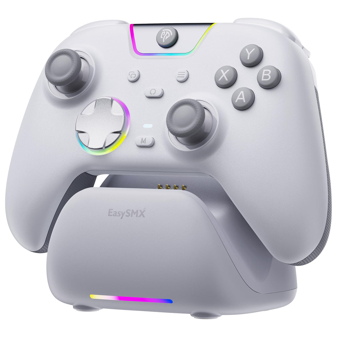 EasySMX X05Pro PC Controller mit Ladestation, 1000mAh, Hall Joysticks, 1000Hz, Leise Tasten, 2 progr