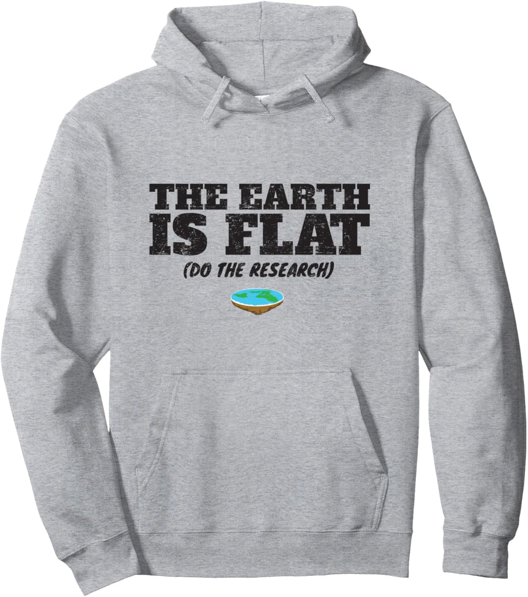 Die Erde ist flach Lustige Forschungsverschwörung Pullover Hoodie