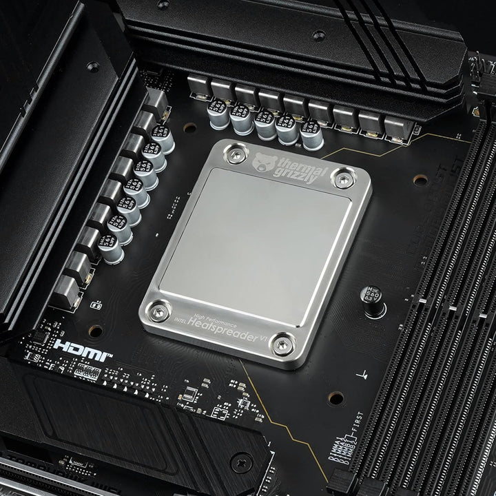 Thermal Grizzly Intel Heatspreader V1 - Hochleistungs-Heatspreader für Intel CPUs - Diamantgefräste