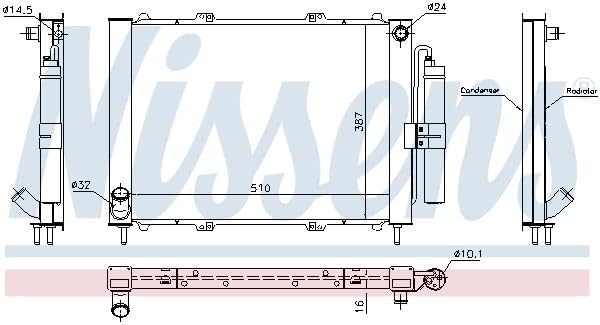 Nissens 637637 Kühlmodul