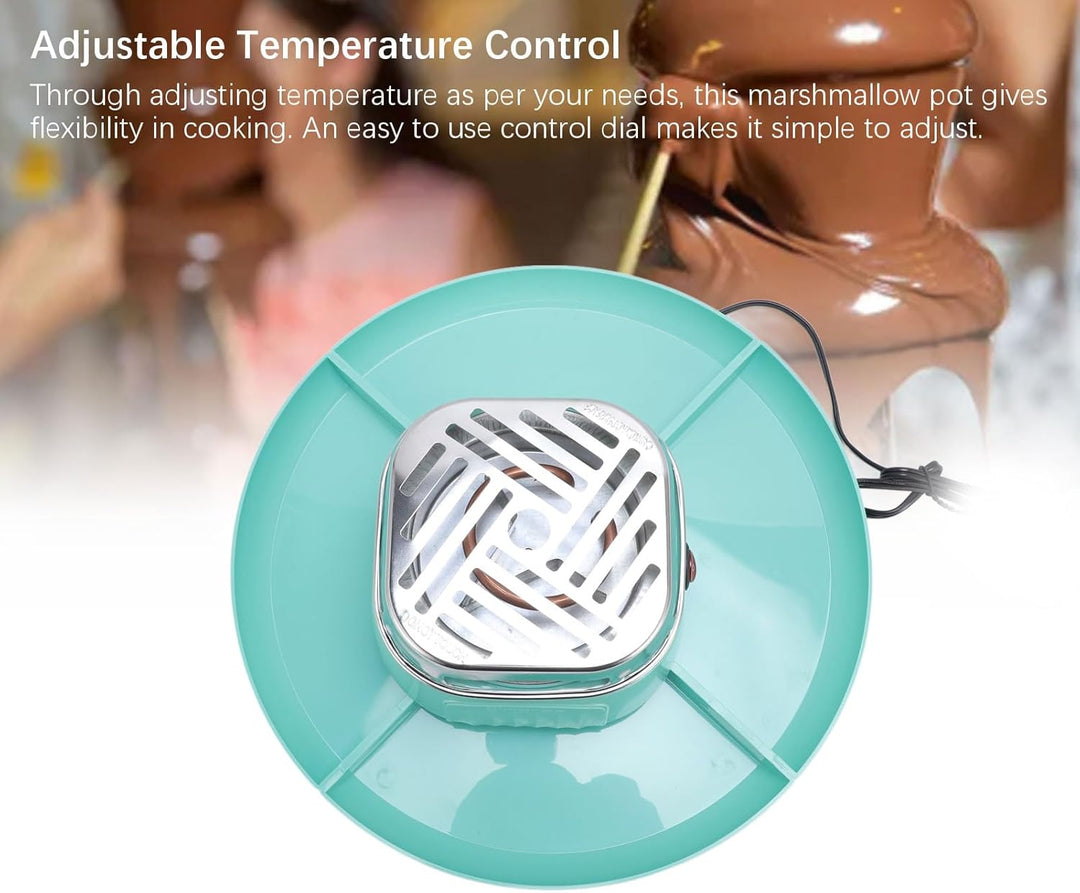 Indoor Electric Smores Maker, einstellbare Temperatur Tabletop Schokoladen -Marshmallow -Röster mit