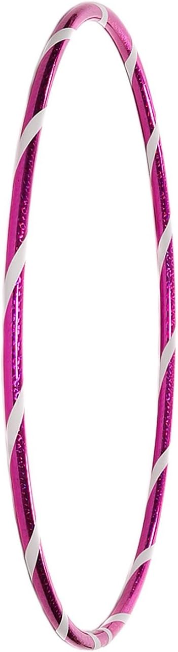 Funny Kinder Hula Hoop Reifen mit Hologramm-Muster Ø80cm Hologramm-Pink-Weiss, Ø80cm Hologramm-Pink-