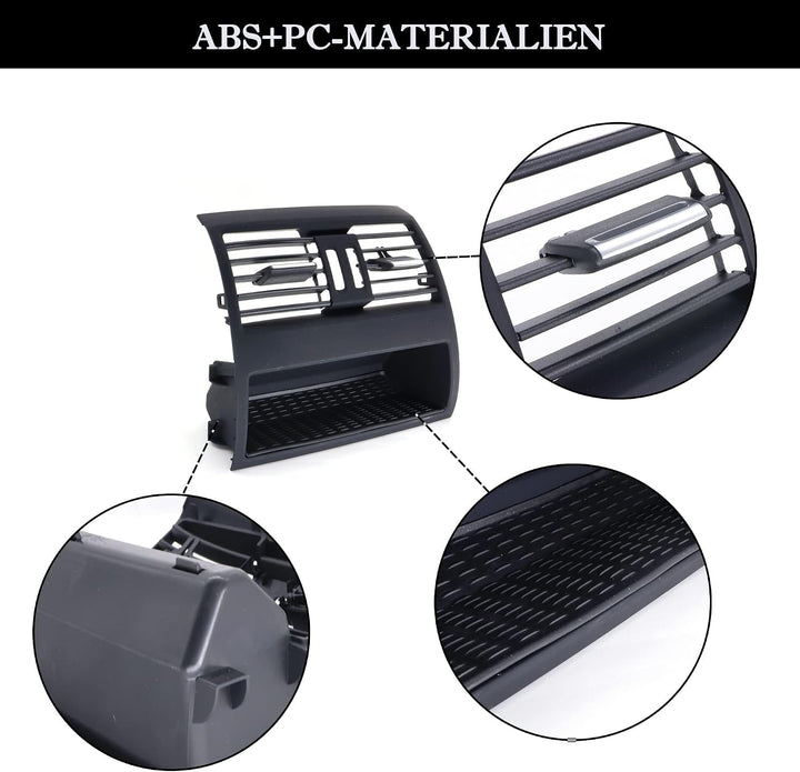 HISports Lüftungsgitter Hinten Lüftungsgitter AC Vent Ersatzlüfter Konsole Lüftungsgitter Accessorie