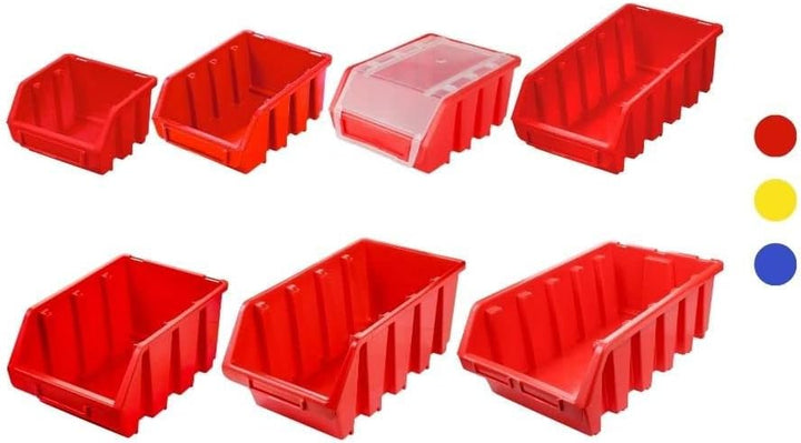 PROREGAL SuperSparSet 5x Sichtlagerbox 2 mit Deckel | HxBxT 7,5x11,6x16cm | Gelb | Sichtlagerbehälte