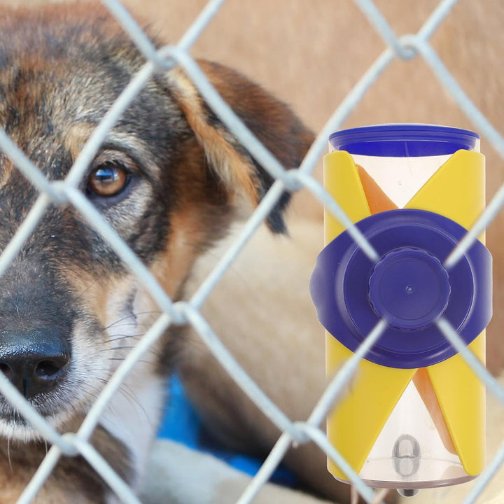 Hunde Wasserspender Haustiertränke aus Kunststoff Gelb, Reisetrinkflasche