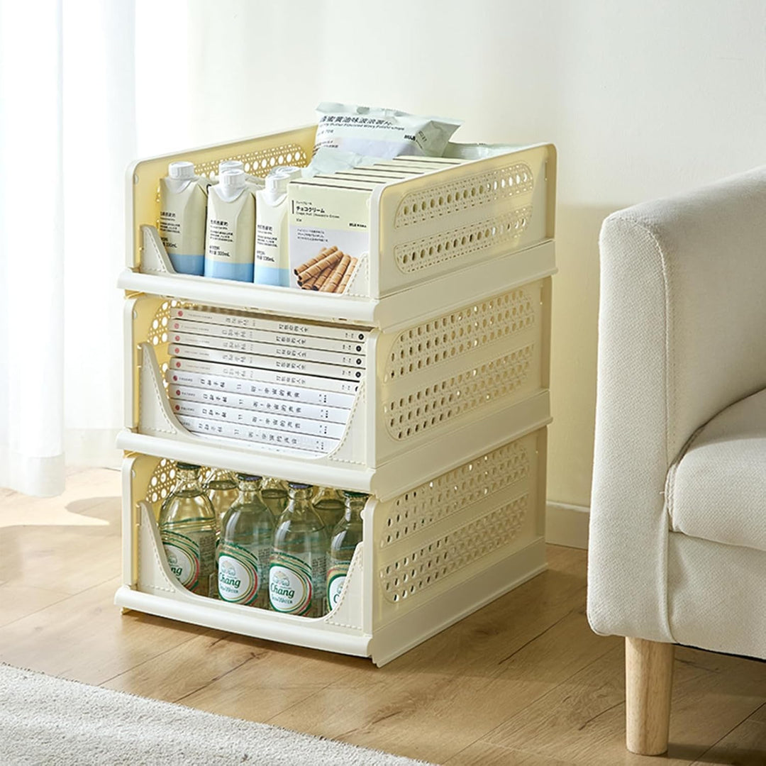 RMAN 6 Stück Kleiderschrank Organizer Faltbare Schrank Organizer Schubladenboxen Stapelbar Aufbewahr