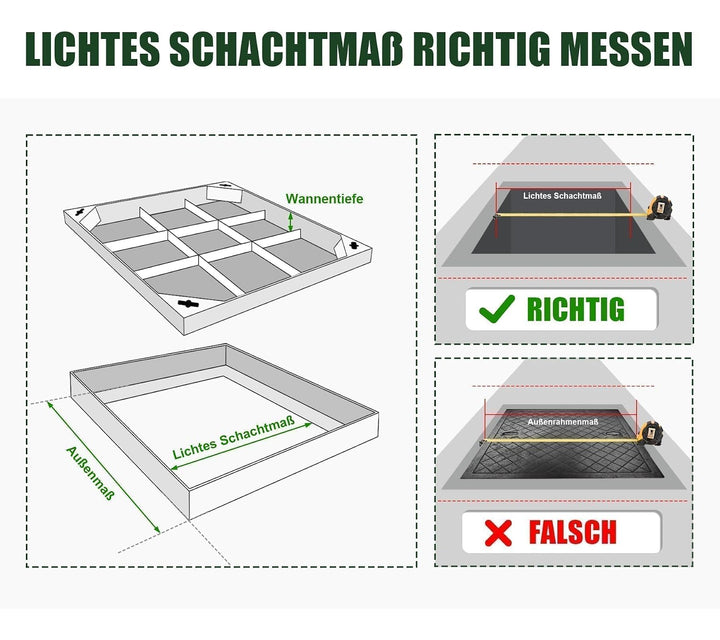 Schachtabdeckung Edelstahl V2A - Aussenmass: 700 x 700 x 60 mm, 700 x 700 x 60 mm