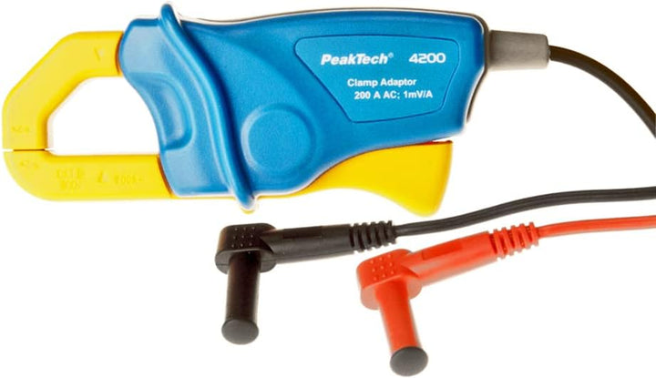 PeakTech P 4250 4250 - Stromzangen-Adapter für Multimeter bis zu 60 in AC/DC mit 4 mm Steckern - CAT