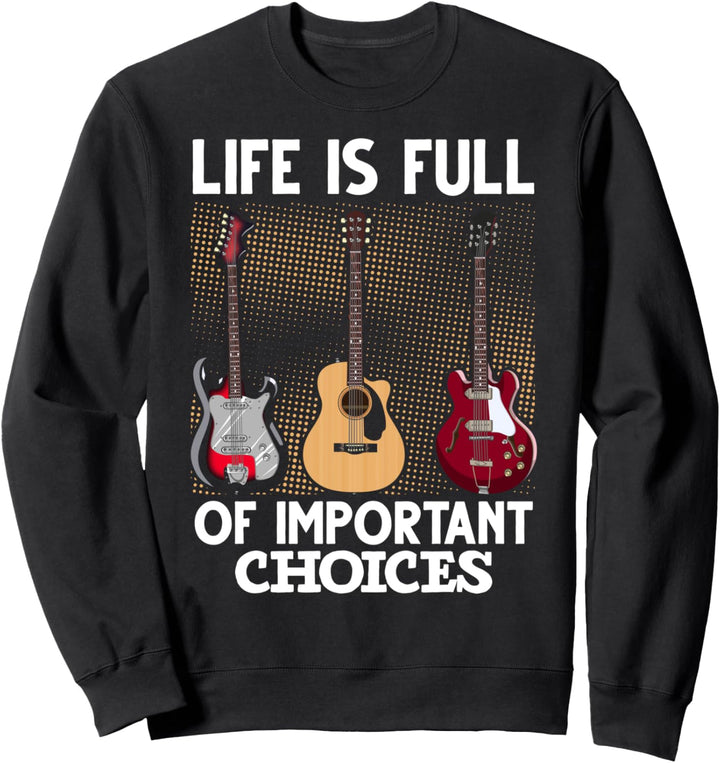 Rock Musiker Hobby Gitarrist Lustiges Gitarre Sweatshirt