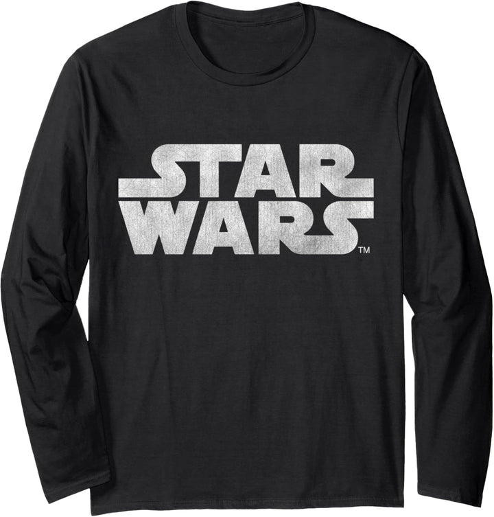 Star Wars Faded Logo Langarmshirt