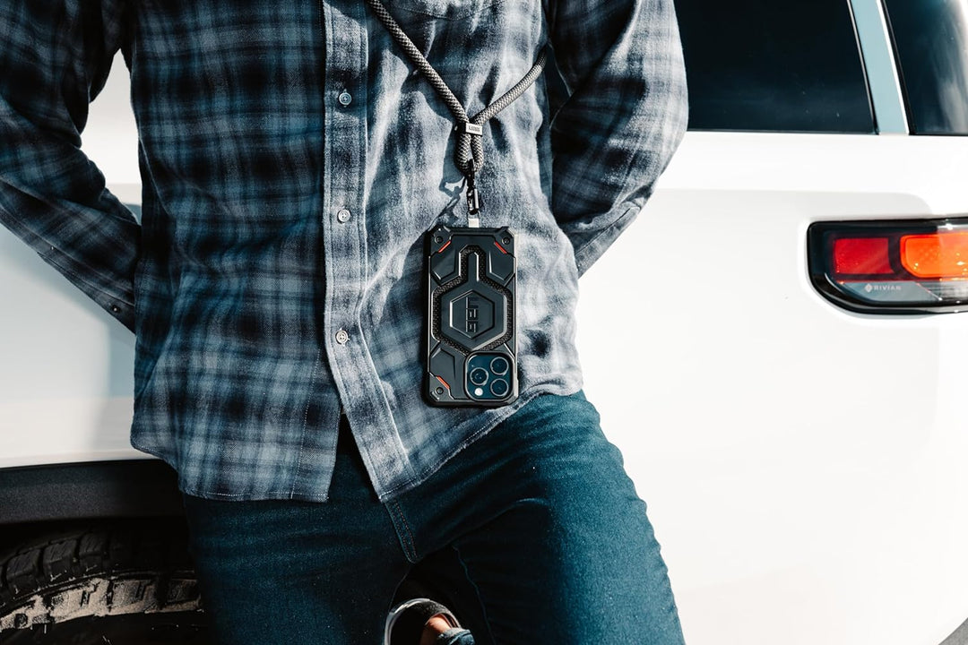 URBAN ARMOR GEAR Monarch Pro Schutzhülle kompatibel mit Apple iPhone 15 Plus Hülle [Wireless Chargin