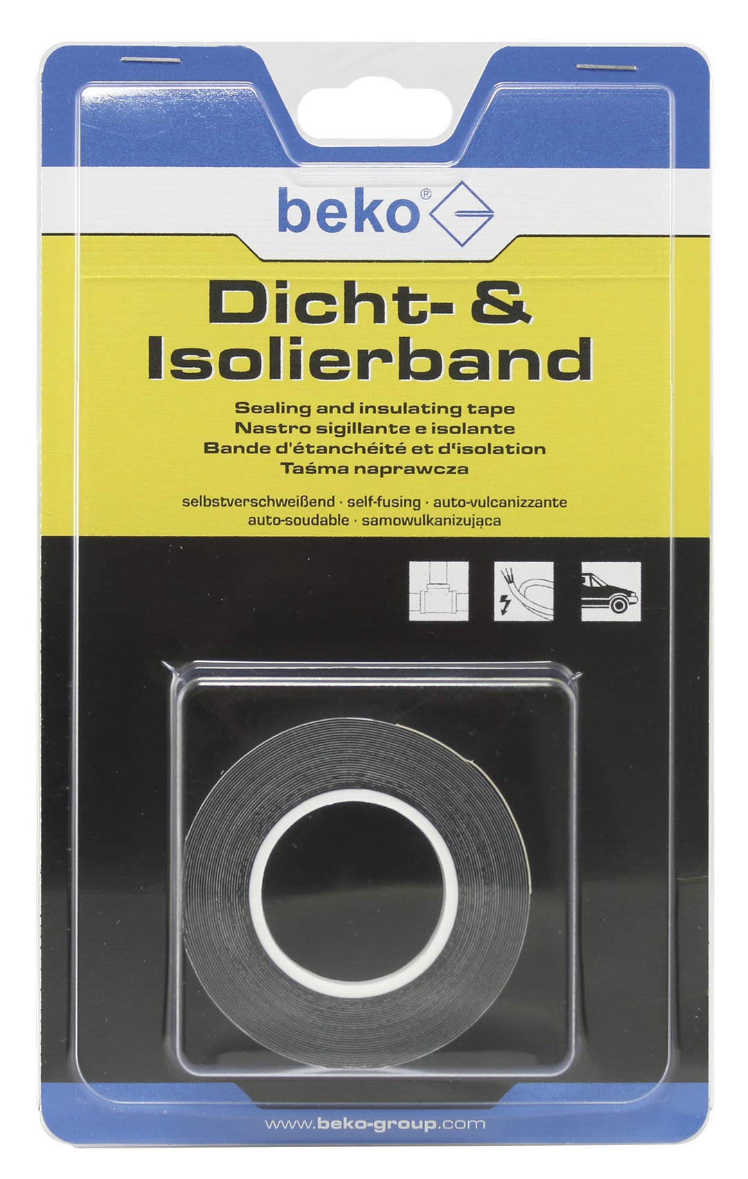 beko Dicht- &amp; Isolierband 19 mm x 5 m Rolle 262 05 019