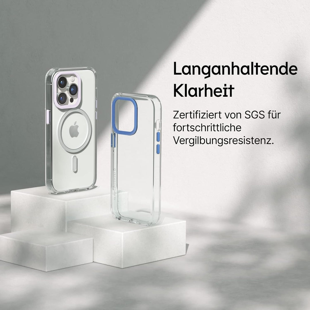 RhinoShield Clear Case kompatibel mit MagSafe für [iPhone 12 Pro Max]|Überragende Magnetstärke, Verg